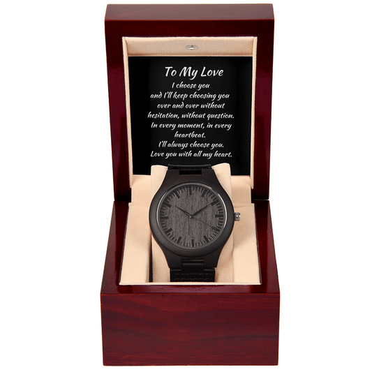 Anniversary Gift for Him,Wood Watch,Watch,Engraved Watch,Wooden Watch,Groomsmen Watch,Mens Watch,Boyfriend Gift for Men